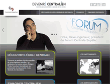 Tablet Screenshot of devenir-centralien.com